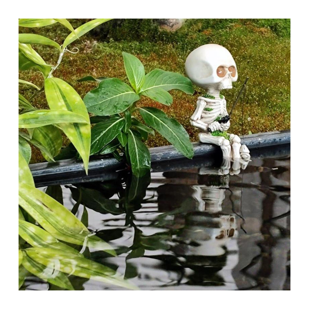 Chenxiaogang Skelett-Angelsitter-Statue aus Kunstharz in Weiß zur Dekoration für Haus und Garten - Bild 12