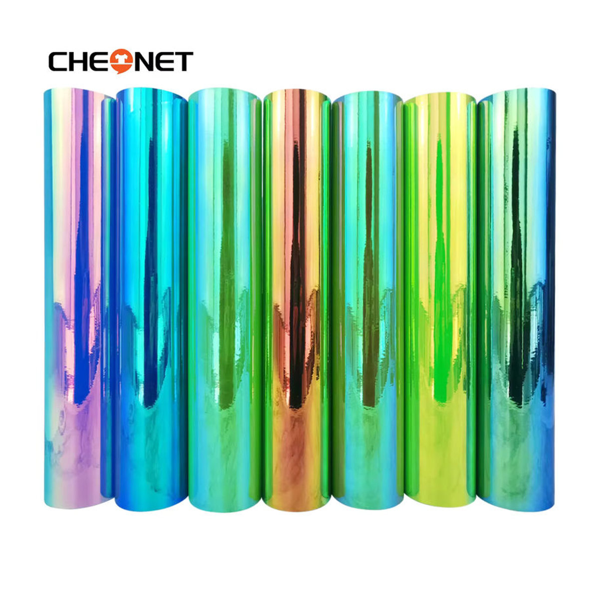 CHEONET Selbstklebendes Vinyl in Holographischem Regenbogen-Farbverlauf für Bastelarbeiten und Dekoration, Mehrfarbig - Bild 2