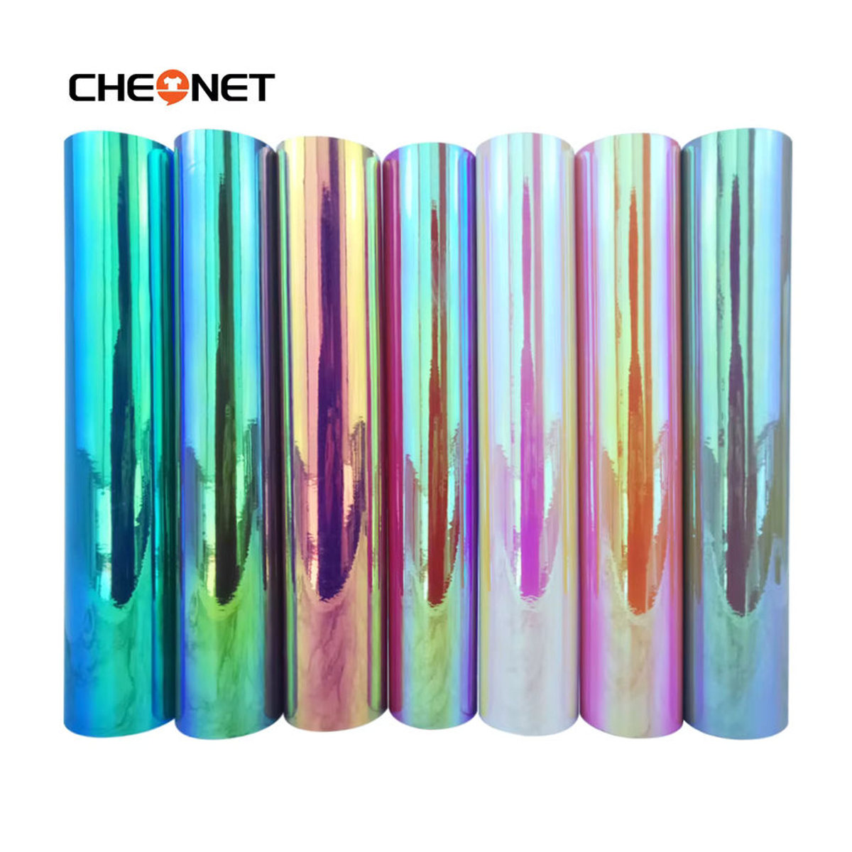 CHEONET Selbstklebendes Vinyl in Holographischem Regenbogen-Farbverlauf für Bastelarbeiten und Dekoration, Mehrfarbig - Bild 3