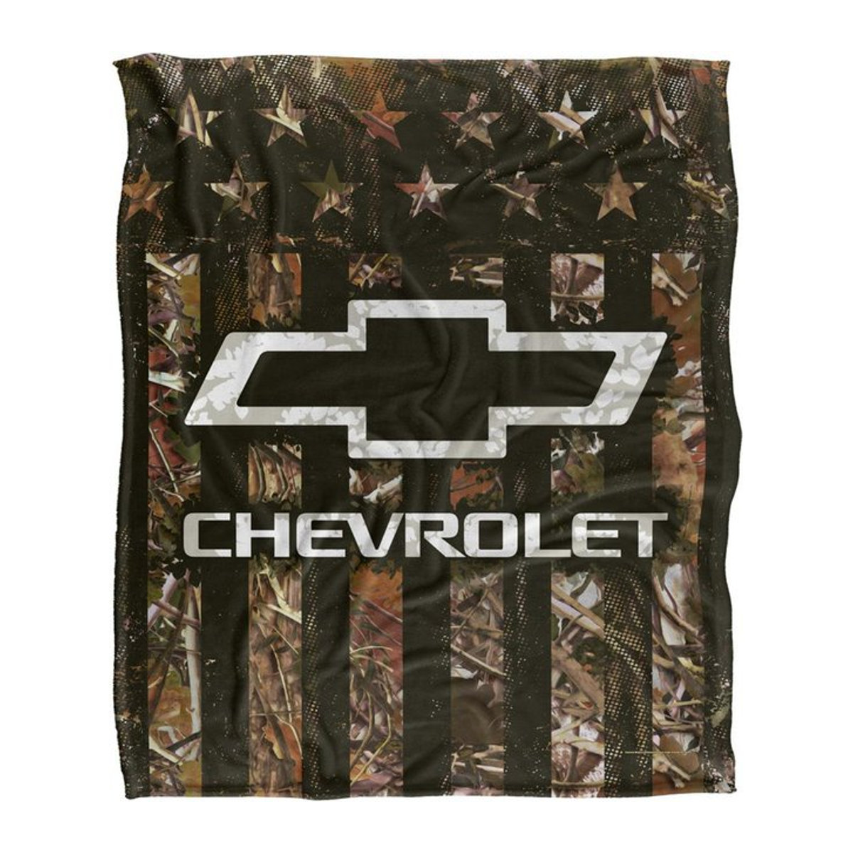 Chevrolet Camo Logo Decke in Schwarz, warmhaltend, One Size - Bild 1
