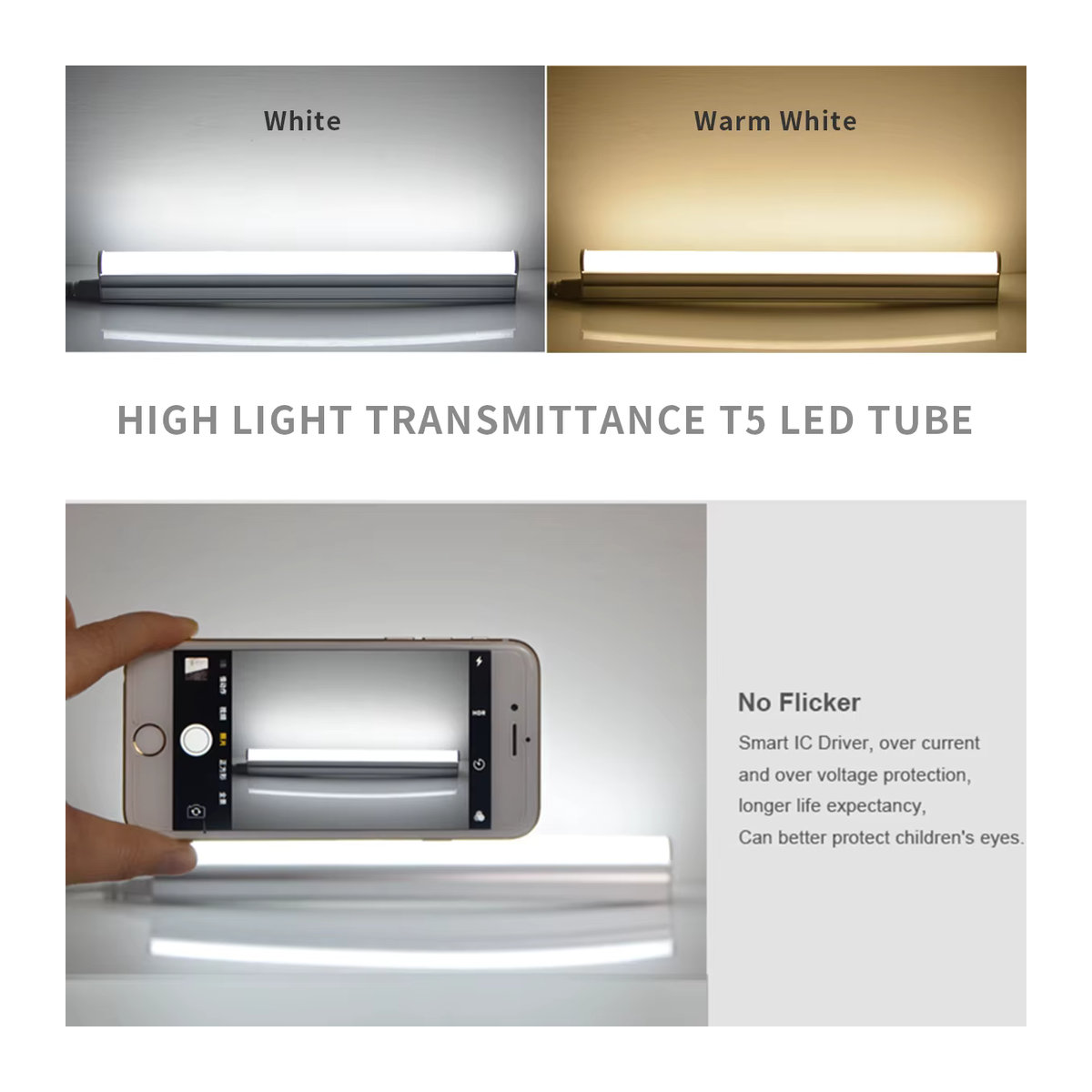 CHNAITEKE Aluminium LED Licht Bar T5/T8 LED Leuchtstoffröhre für Innenbeleuchtung in Küche und Wand - Bild 2