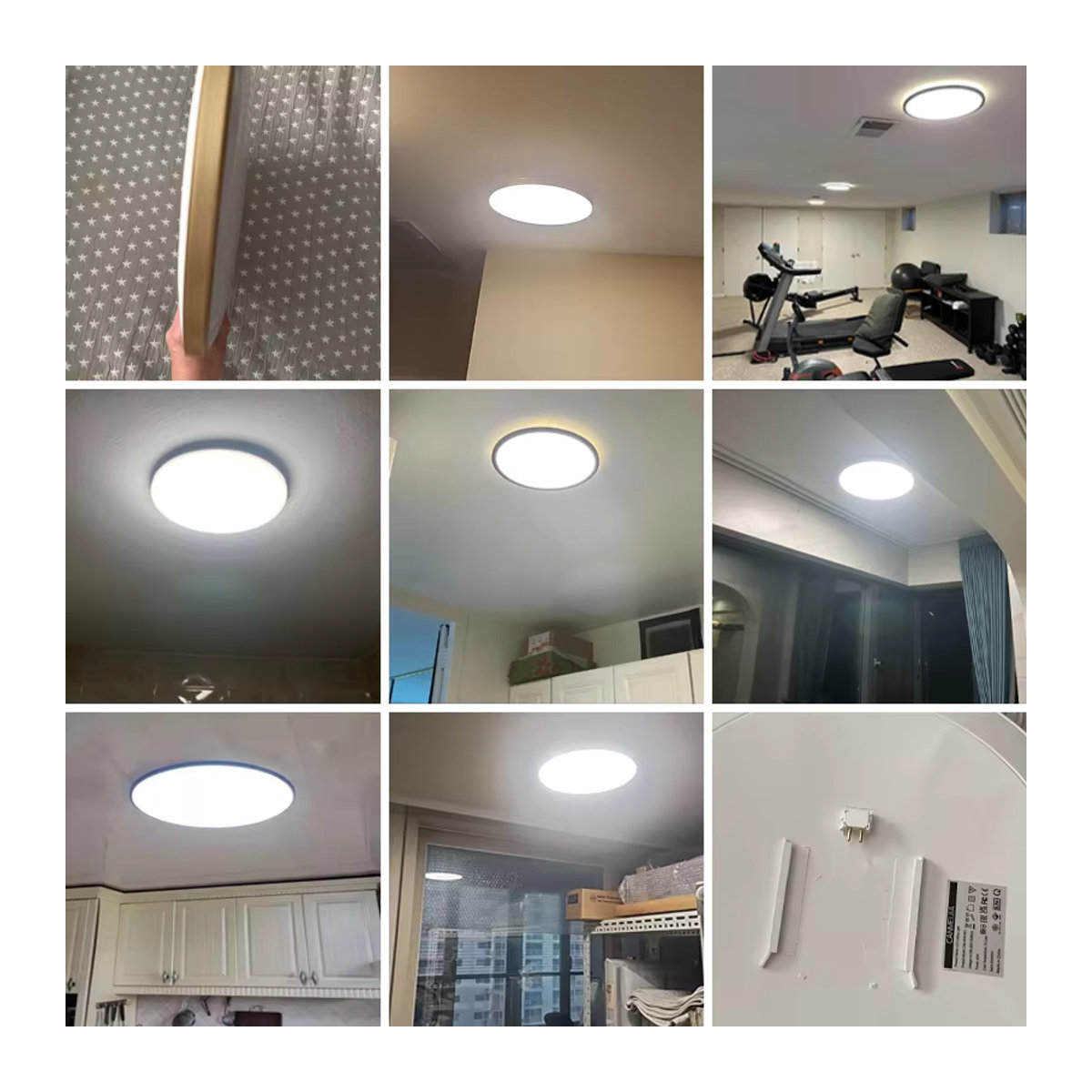 CHUANGYANG LED Deckenlampe Gold Wasserdicht für Badezimmer Küche und Wohnzimmer mit integriertem LED 40W - Bild 5