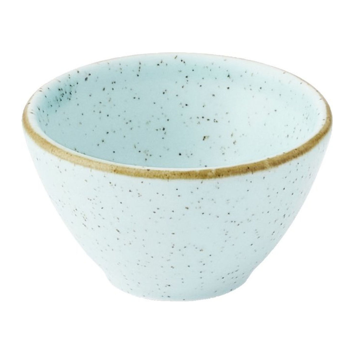 Churchill Dipschale Stonecast Duck Egg aus Keramik in Hellblau und Braun, Ø 6,9 cm x H 4 cm, 12er Pack - Bild 1