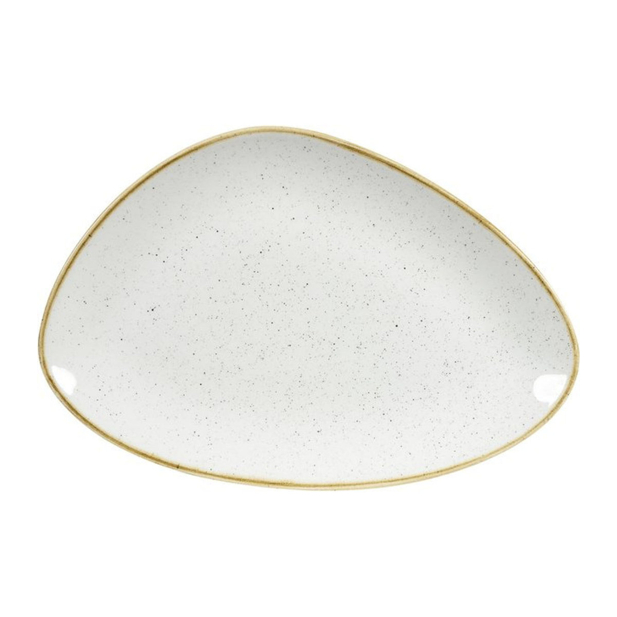 Churchill Stonecast Barley Chefs Platte im 6er Pack, dreieckig, weiß/braun, B/H/T: 30.4 x 20.5 x 20.5 cm - Bild 1