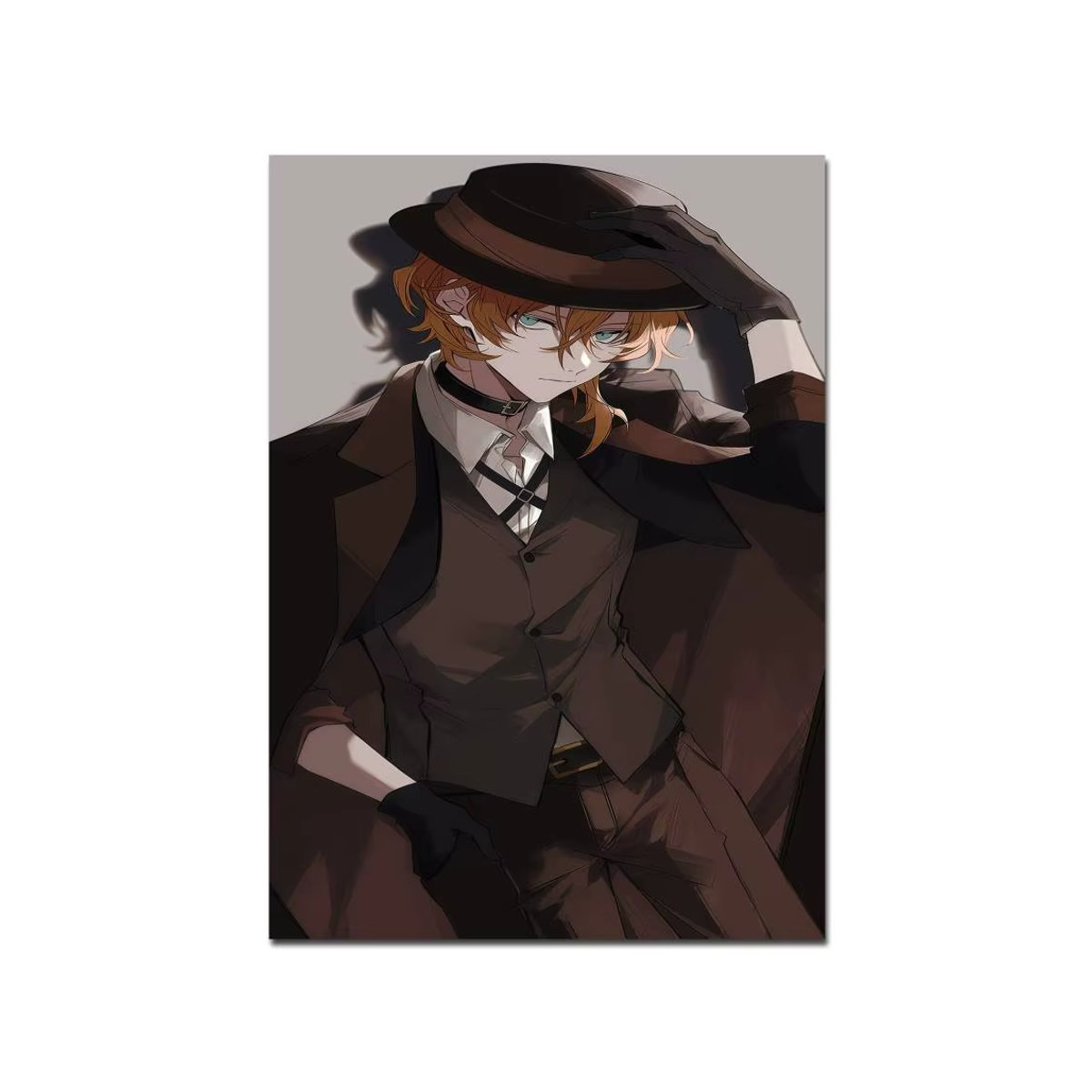 Chuuya Nakahara Whitepaper Poster Wasserfester Papieraufkleber Ästhetische Kunst Wandgemälde Farbe: Weiß, Breite: 15,0 cm, Höhe: 10,0 cm - Bild 7