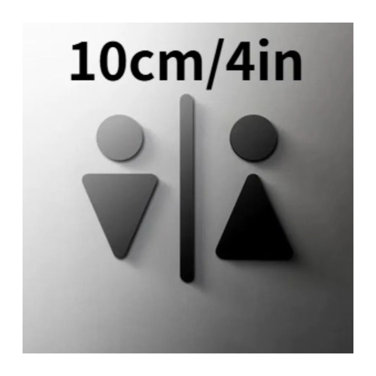 CIFBUY 3D Acryl Türschilder Schwarz Selbstklebend für Salon, Toilette, Büro und Bar - Bild 3