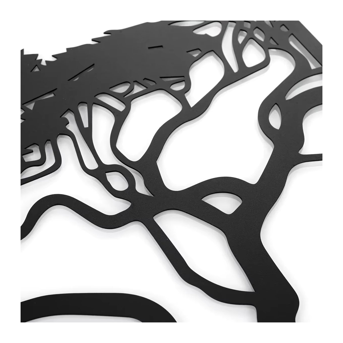 CIFBUY 3er Set Wandkunst Baum des Lebens aus Metall in Schwarz für minimalistische Wanddekoration - Bild 5