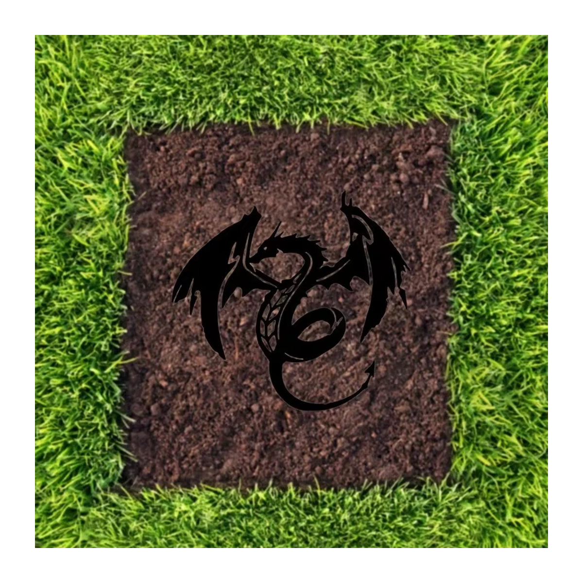 CIFBUY Drachen Wanddekoration aus Metall in Schwarz für die Wandgestaltung - Bild 4