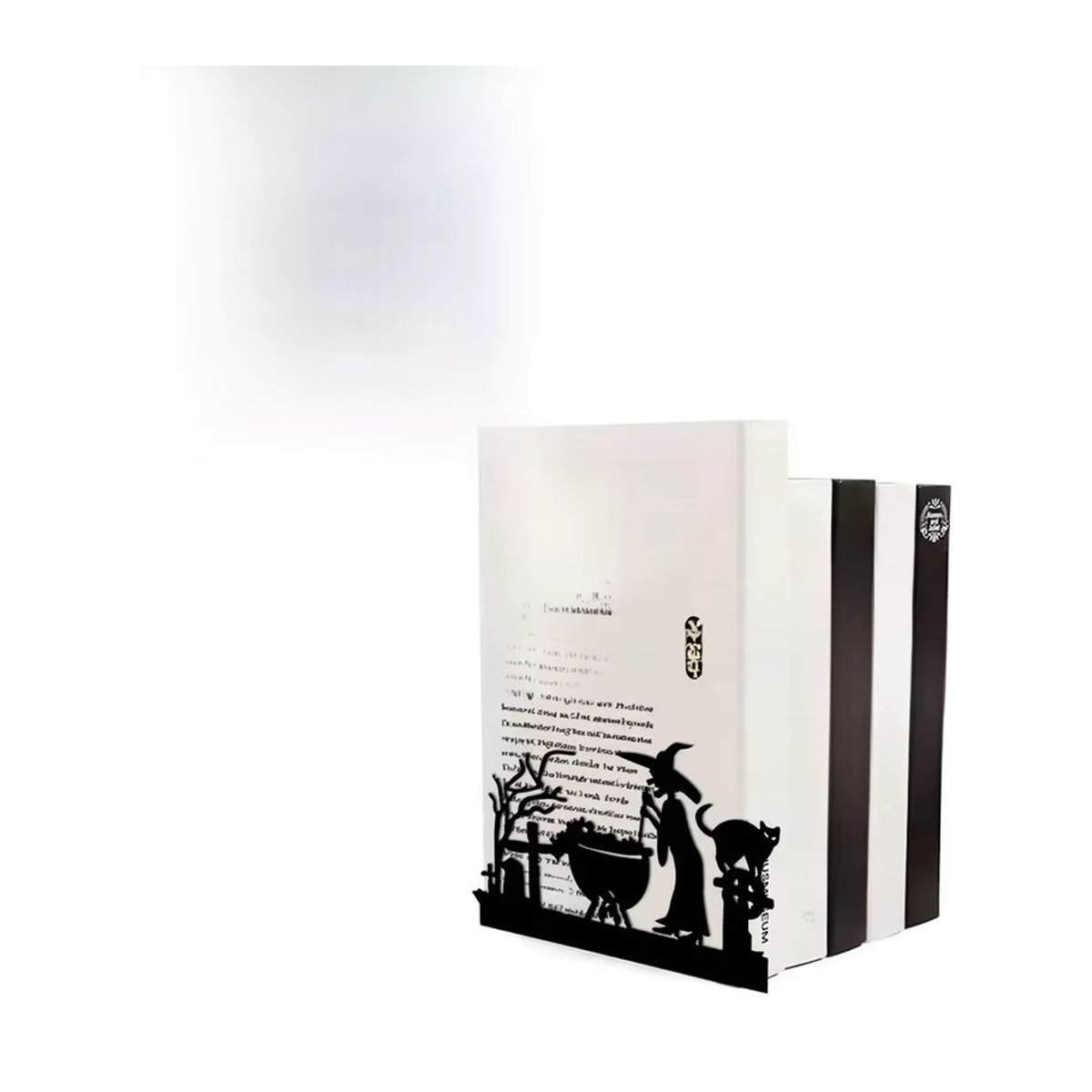 CIFBUY Halloween Hexen-Dekoration aus Metall in Schwarz als figurative Buchstütze oder Wanddeko - Bild 7