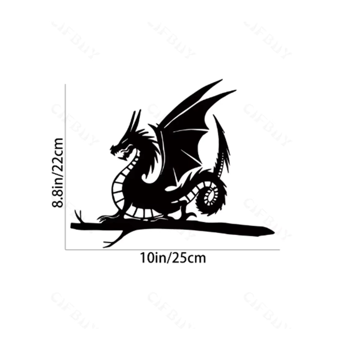 CIFBUY Metall-Tierfiguren als Silhouette für die Gartendekoration, Schwarz - Bild 2