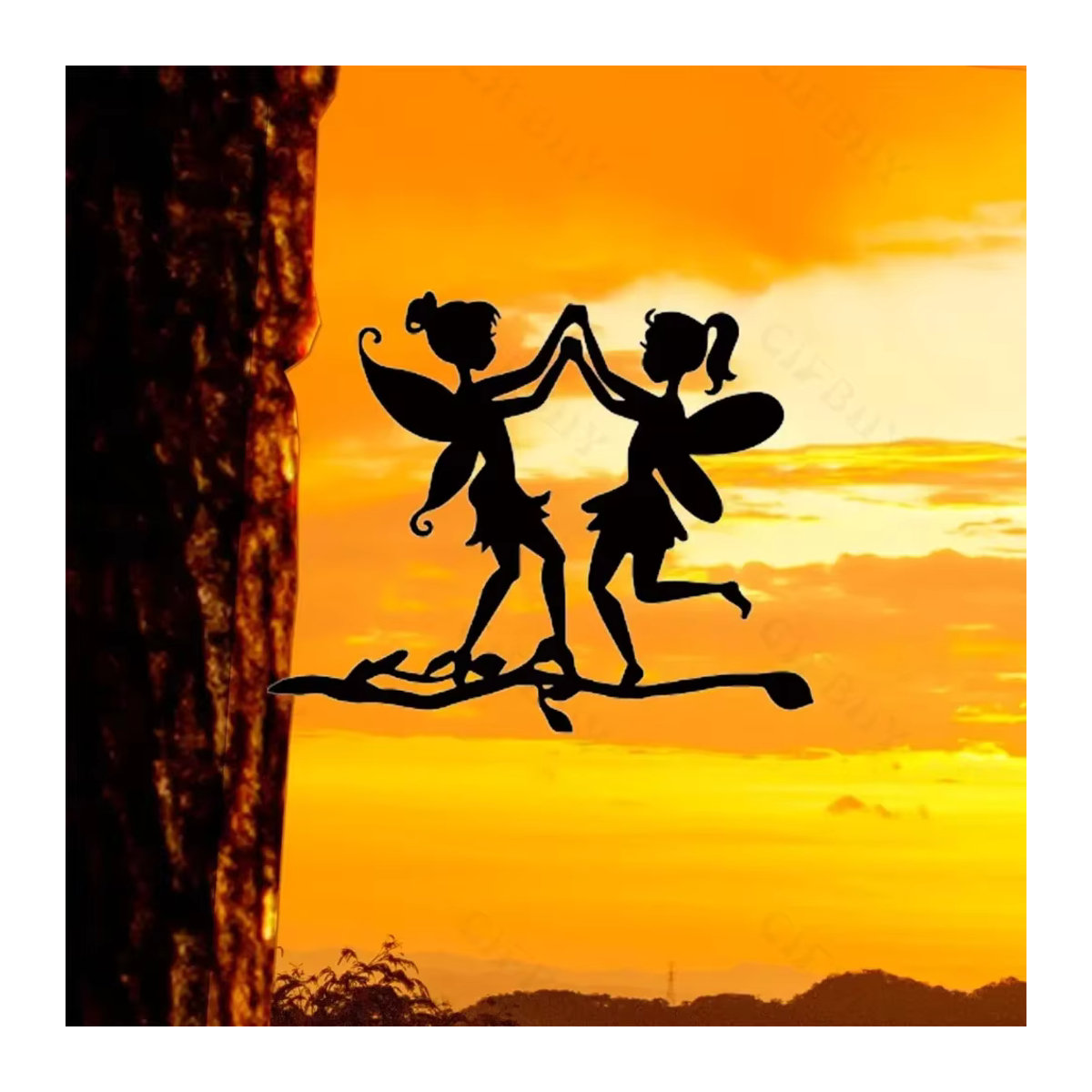 CIFBUY Metall-Tierfiguren als Silhouette für die Gartendekoration, Schwarz - Bild 5