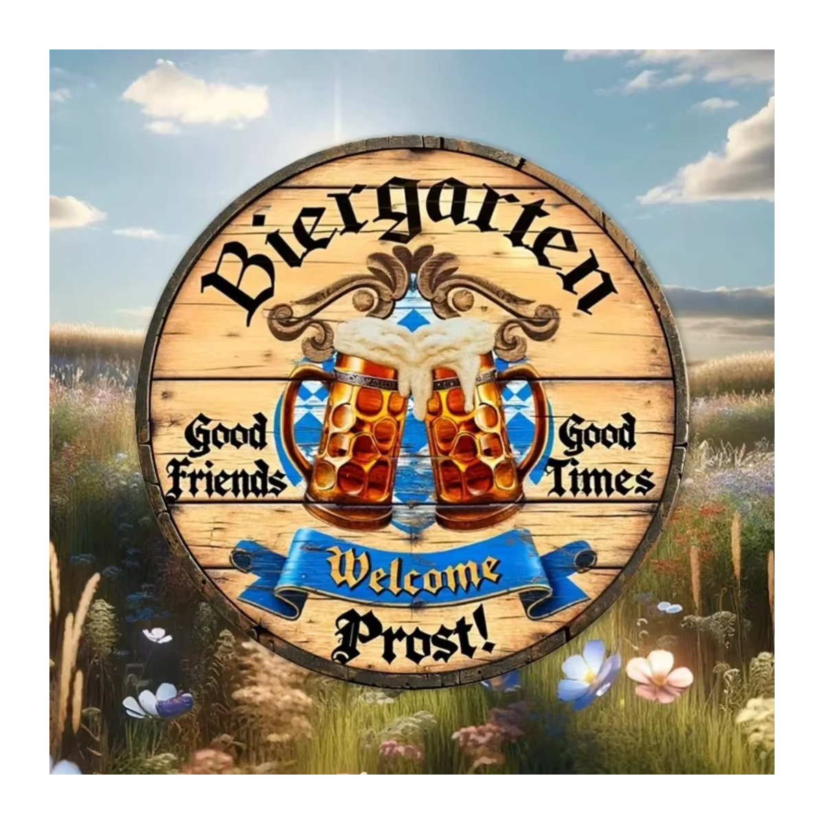 CIFBUY Oktoberfest Schild zur Präsentation von Bierkrügen für deine Heimdekoration - Bild 2