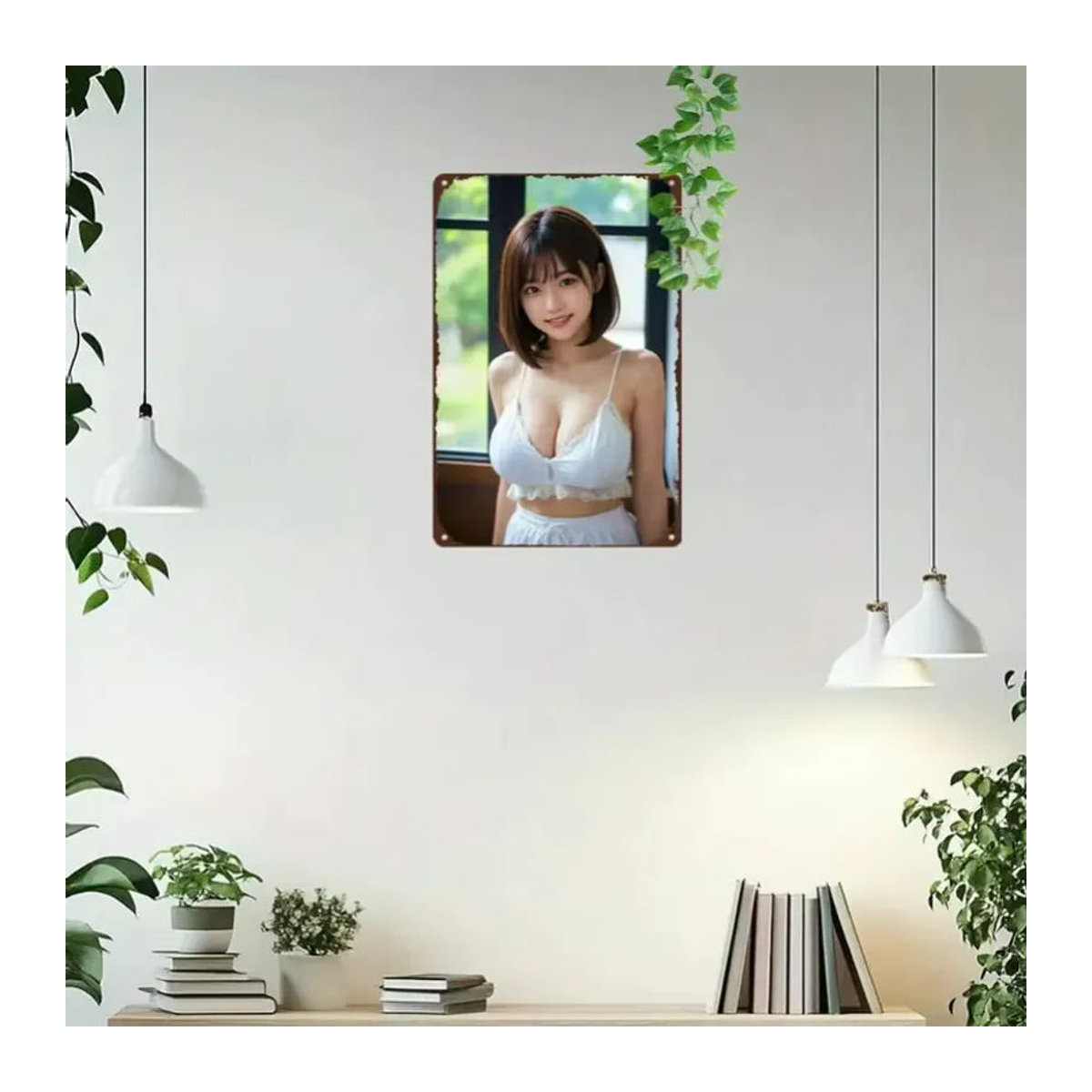 CIFBUY Vintage Anime Metallschild für die Wanddekoration, mehrfarbig, B/H: 30,48 x 30,48 cm - Bild 3
