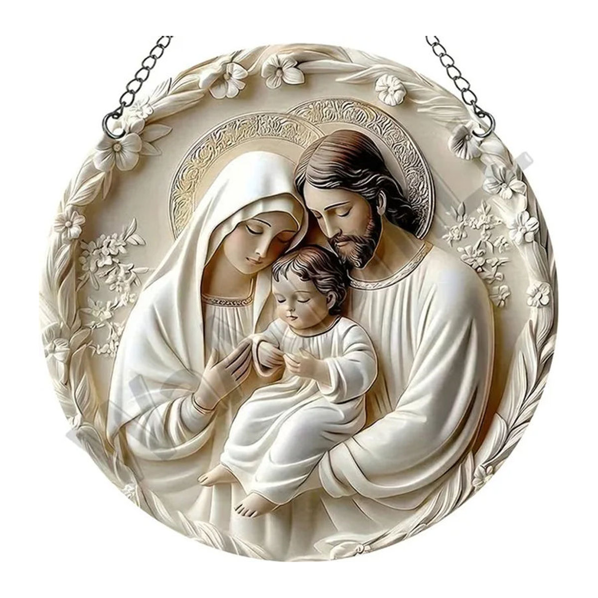 CIFBUY Vintage Metall-Blechschild Creme Rund als hängende Wanddekoration für Zuhause und Kneipe - Bild 1