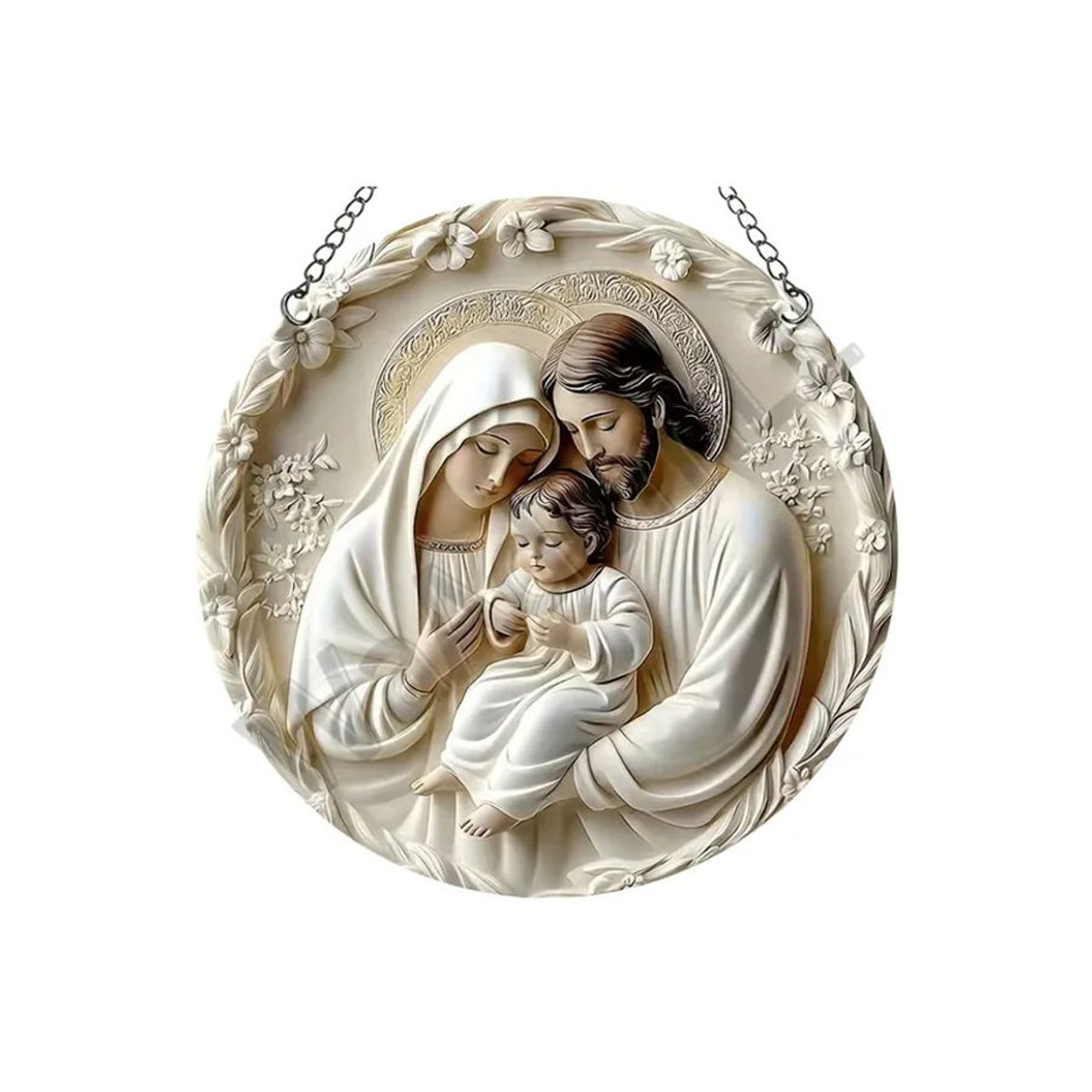 CIFBUY Vintage Metall-Blechschild Creme Rund als hängende Wanddekoration für Zuhause und Kneipe - Bild 2