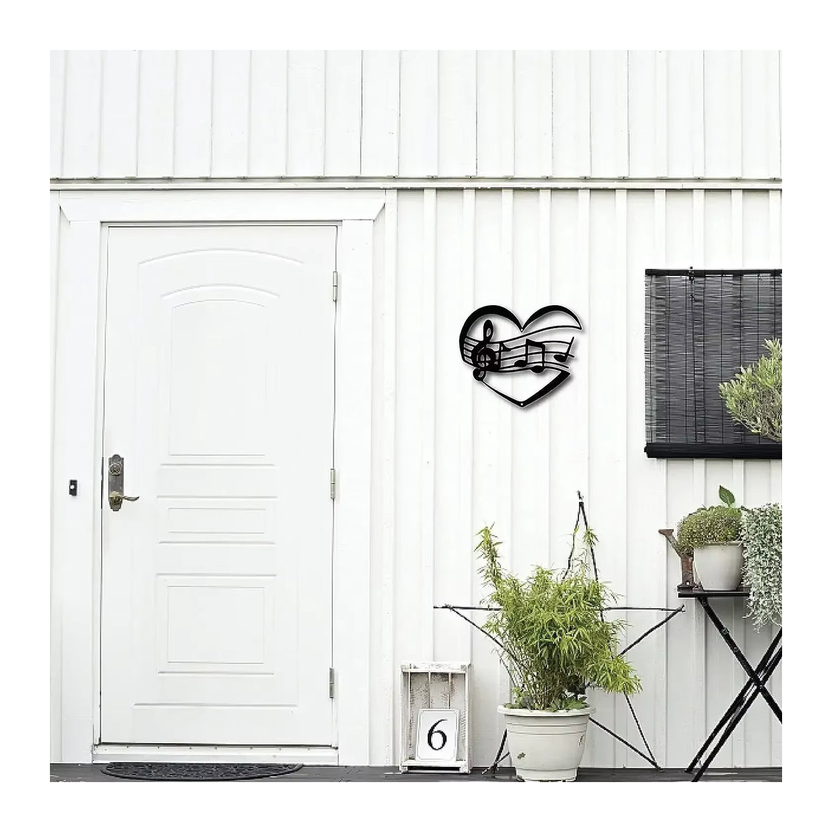 CIFBUY Wanddeko aus Metall in Schwarz für Kinderzimmer, Schlafzimmer oder Esszimmer - Bild 5