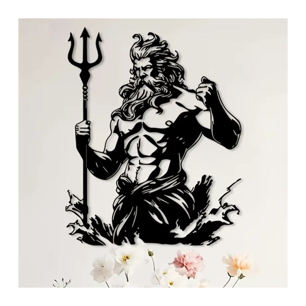 CIFBUY Wandkunst aus Metall Griechische Mythologie Götter Wandbild Schwarz unregelmäßig - Bild 2