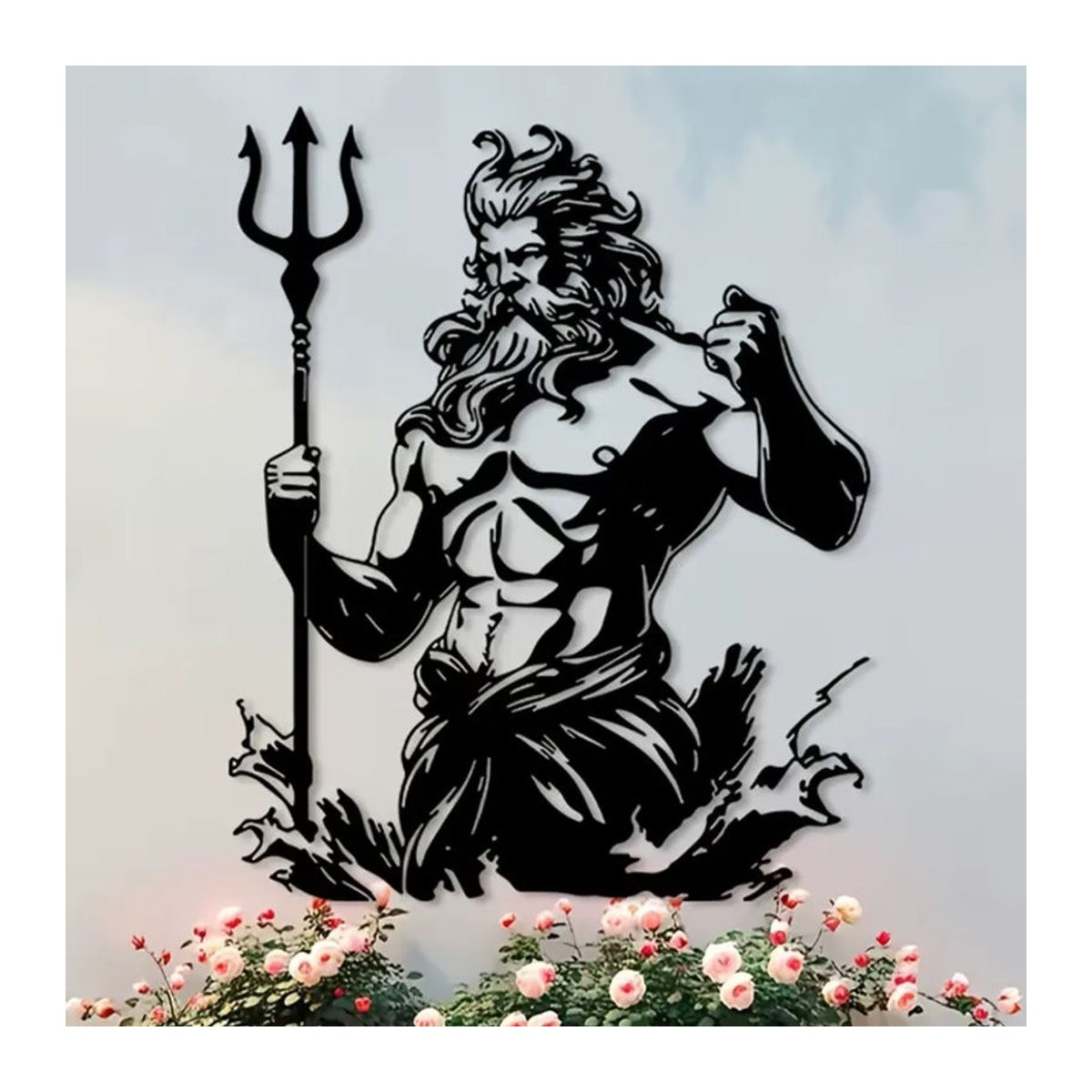 CIFBUY Wandkunst aus Metall Griechische Mythologie Götter Wandbild Schwarz unregelmäßig - Bild 5