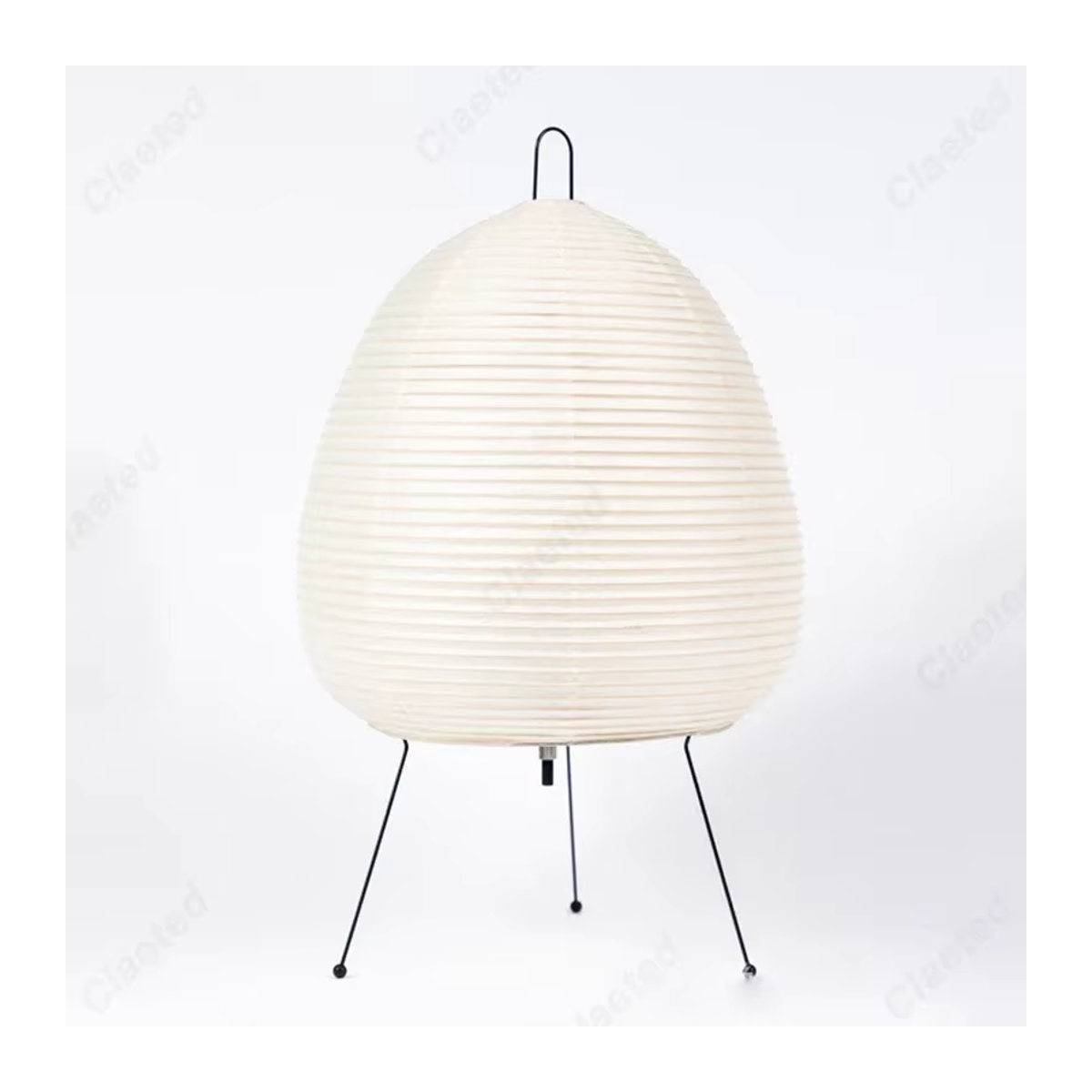Claeted Akari Noguchi Yong Tischlampe aus Reispapier in Beige im minimalistischen japanischen Design - Bild 5
