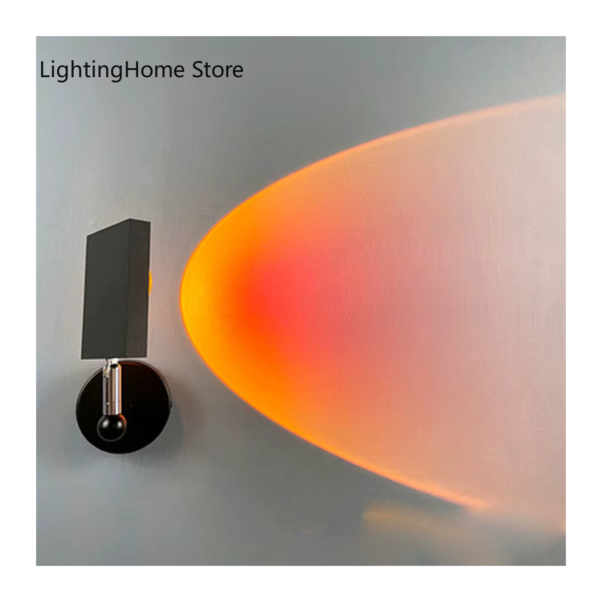 Claeted Sunset Regenbogen Projektionslampe in Rot und Schwarz für eine moderne Atmosphäre im Schlafzimmer - Bild 2