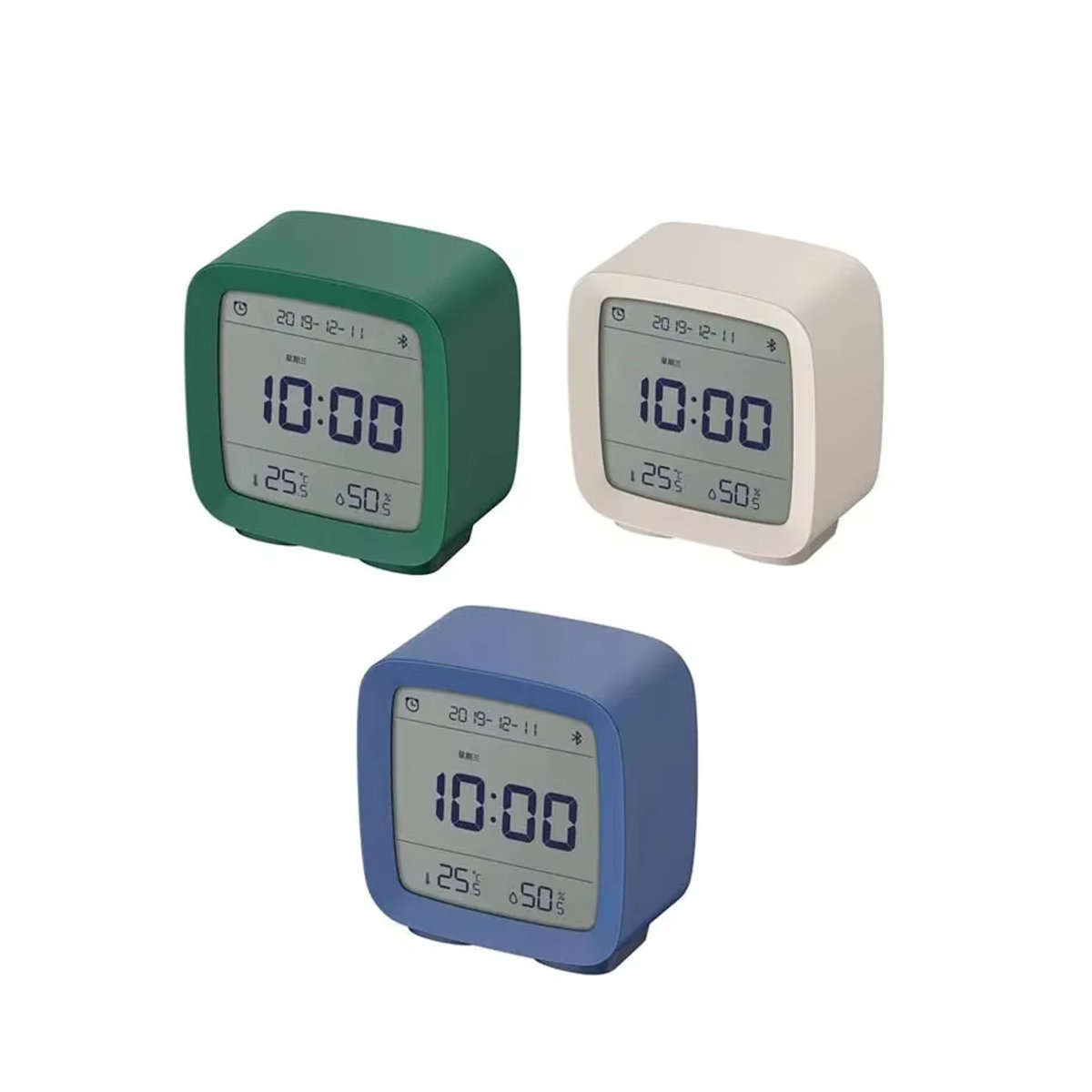 Cleargrass Qingping Smart-Wecker mit LCD-Bildschirm, Temperatur- und Luftfeuchtigkeitsanzeige sowie einstellbarem Nachtlicht in Weiß oder Blau - Bild 7
