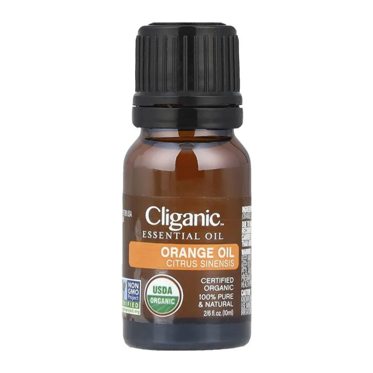 Cliganic 100% reines ätherisches Orangenöl in brauner Glasflasche, 10 ml - Bild 1