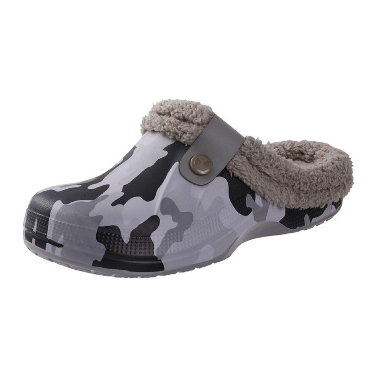 Comwarm Herren Clogs Hausschuhe Winter Warm Rutschfest und Wasserdicht in Camouflage - Bild 1