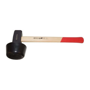Connex Plattenverlegehammer COX622256 Gummihammer in Schwarz mit 2400 g Gewicht und 400 mm Länge