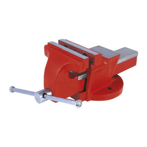 CONNEX Schraubstock aus Sphärostahlguss in Rot