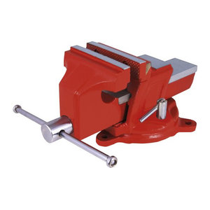 CONNEX Schraubstock aus Sphärostahlguss in Rot