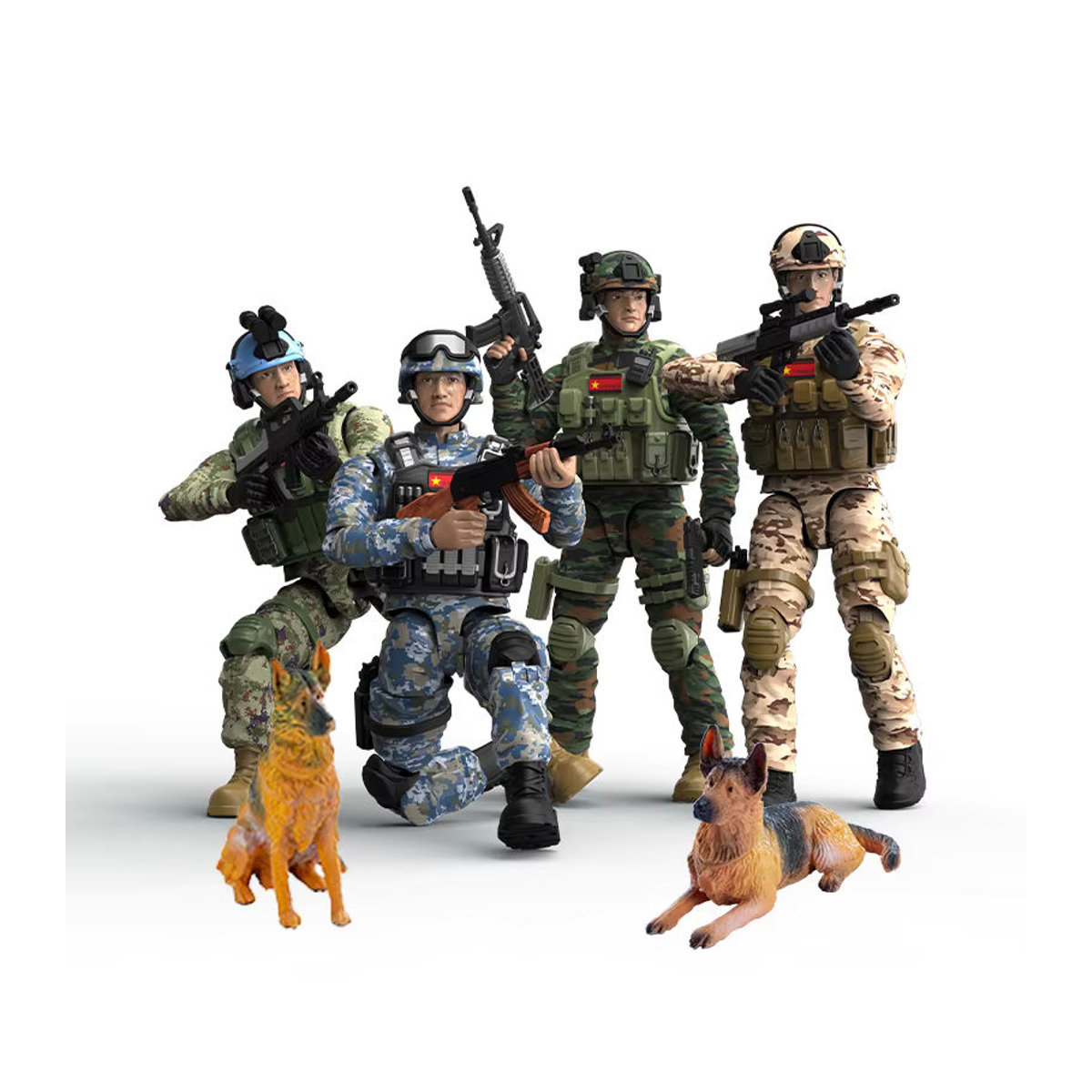 CONUSEA Soldaten-Modellfigur 1:9 Actionfigur aus Kunststoff mit 15 beweglichen Gelenken in Mehrfarbig als Blindbox Dekoration - Bild 4