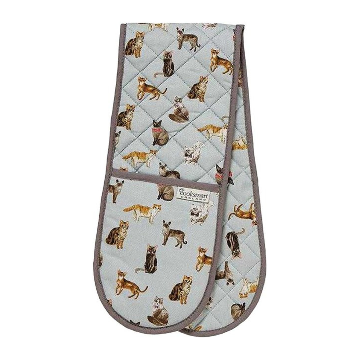 Cooksmart Curious Cats Doppel-Ofenhandschuh in One Size - Bild 1