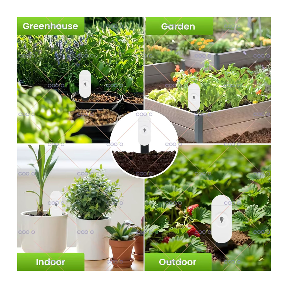 Coolo Zigbee Smart Bodentester zur Messung von Luftfeuchtigkeit und Temperatur für deinen Pflanzengarten, kompatibel mit Home Assistant und Zigbee2MQTT - Bild 4