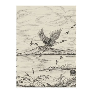 Coordonne Mural Herons Poetry Vliestapete in Beige mit Vogelmotiv