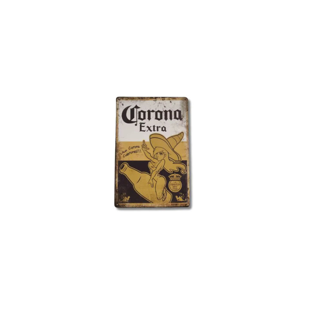 Corona Bier Blechschild Vintage Metall Poster für deine Bar Dekoration, mehrfarbig, B/H: 40 x 40 cm - Bild 1