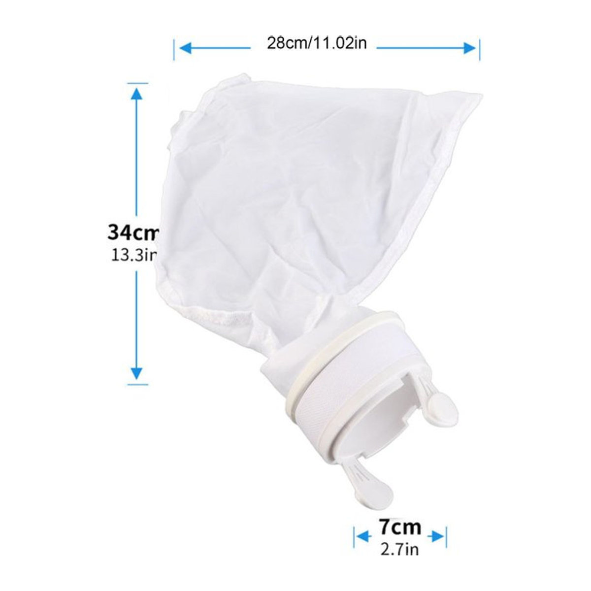 CosyHome 2er-Set Filterbeutel für Polaris 280 480 Poolreiniger aus Nylon, Weiß - Bild 1