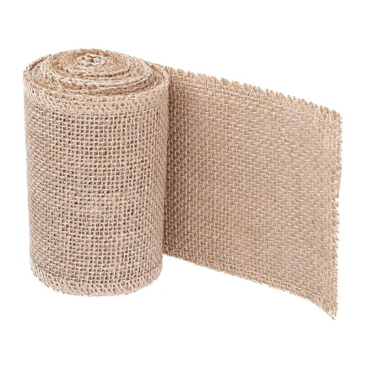 CosyHome Dekorative Jute Rolle Hessian Stoff zum Basteln für Weihnachten, Hochzeit und Geburtstagsfeiern, Breite: 10 cm - Bild 1