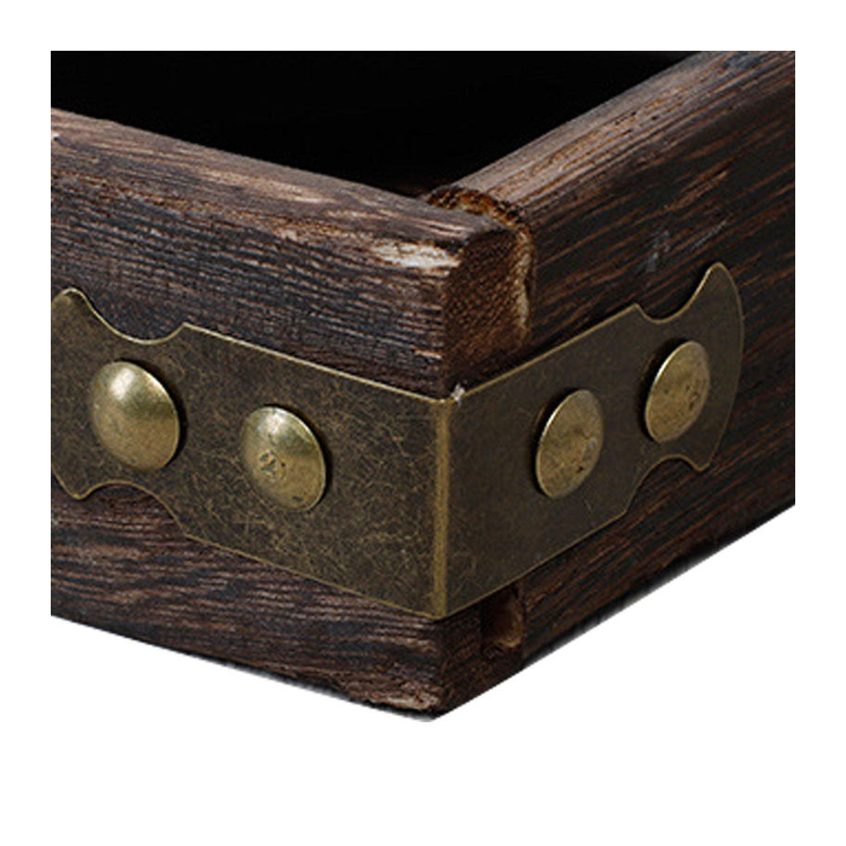 CosyHome Holz-Teetablett in Braun im Vintage-Design, rechteckig - Bild 2