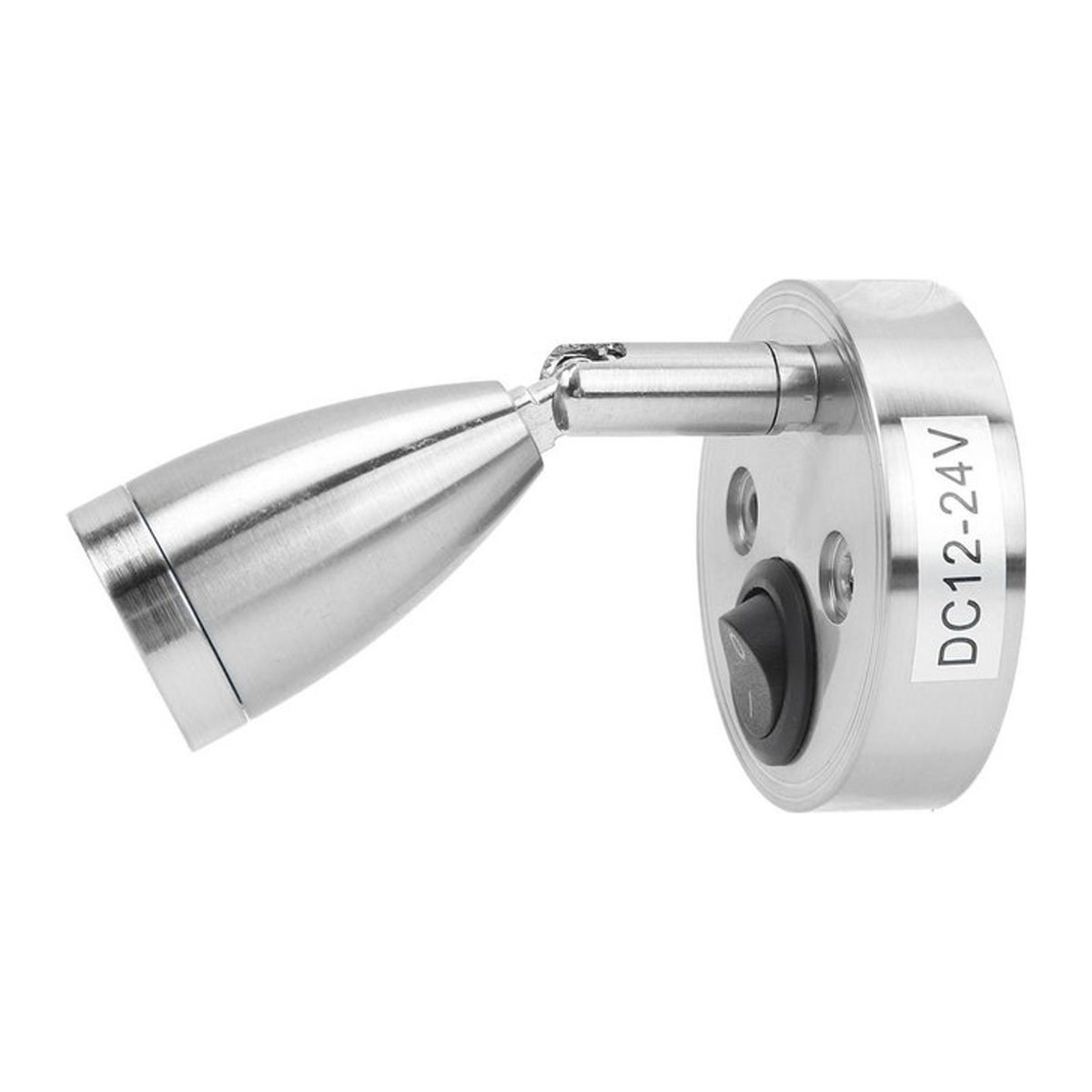 CosyHome LED-Leseleuchte aus Aluminium in Silber, warmweißes Licht, ideal für Wohnmobile, Boote und LKW (12 V bis 24 V) - Bild 1