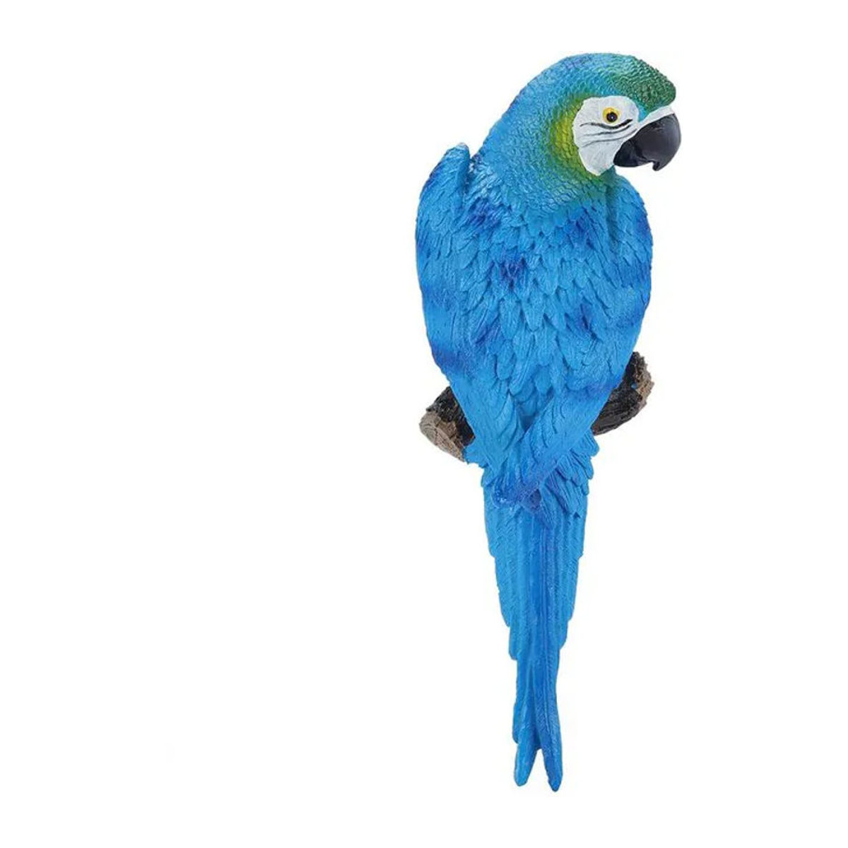 CosyHome Papagei Figur aus Kunstharz in Blau als dekorative Wandskulptur und Gartendekoration - Bild 1
