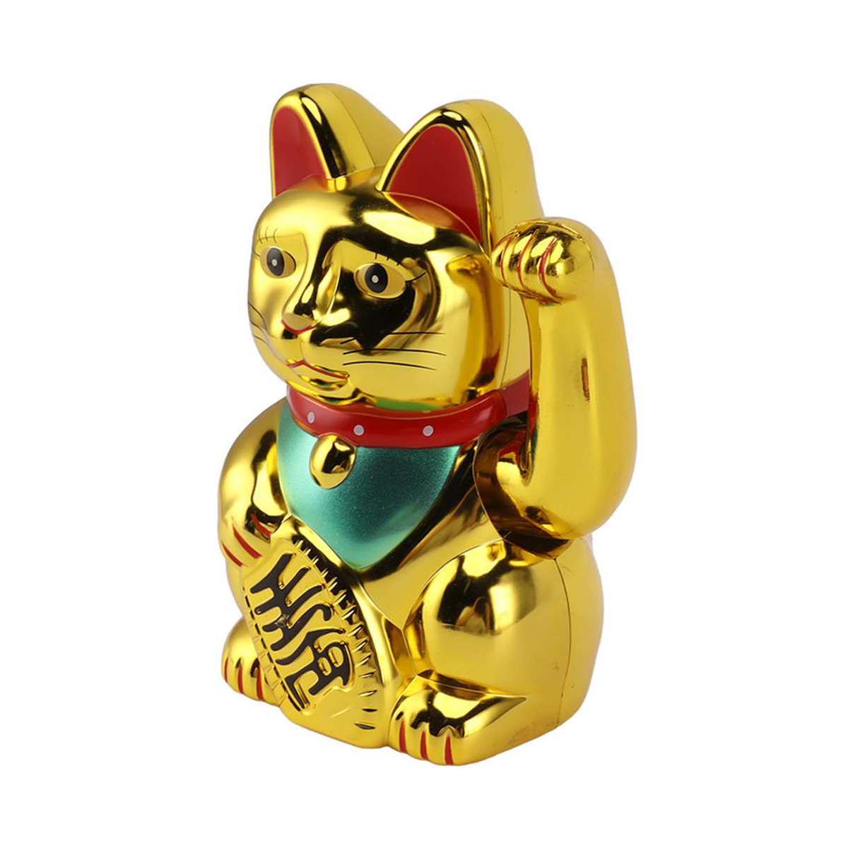 CosyHome Solar-Glückskatze mit winkendem Arm in Gold, Dekoration für Zuhause und Auto, Höhe: 12,7 cm - Bild 2