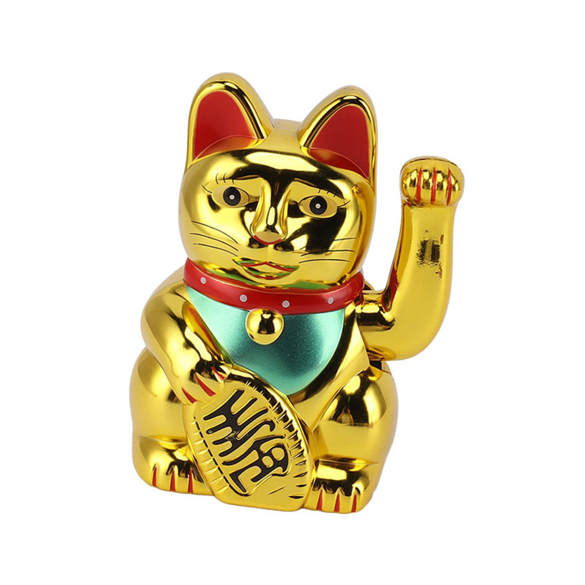 CosyHome Solar-Glückskatze mit winkendem Arm in Gold, Dekoration für Zuhause und Auto, Höhe: 12,7 cm - Bild 3