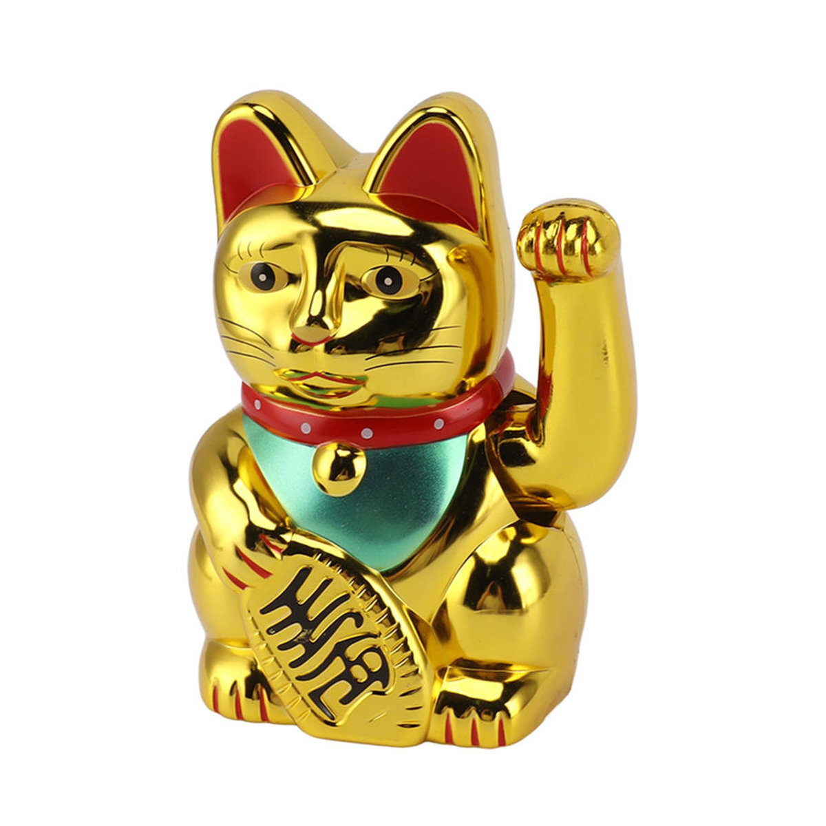 CosyHome Solar-Glückskatze mit winkendem Arm in Gold, Dekoration für Zuhause und Auto, Höhe: 12,7 cm - Bild 4