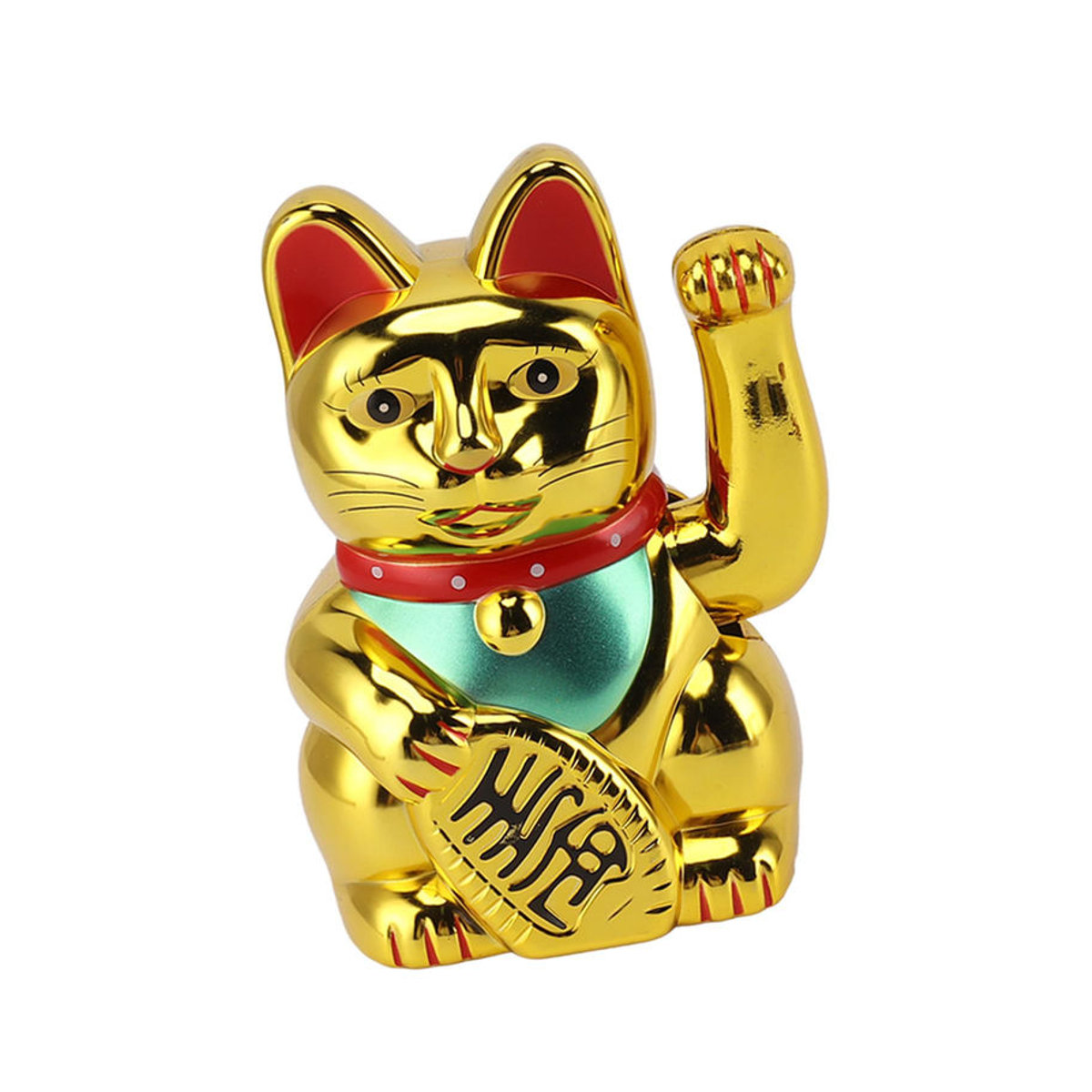CosyHome Solar-Glückskatze mit winkendem Arm in Gold, Dekoration für Zuhause und Auto, Höhe: 12,7 cm - Bild 5