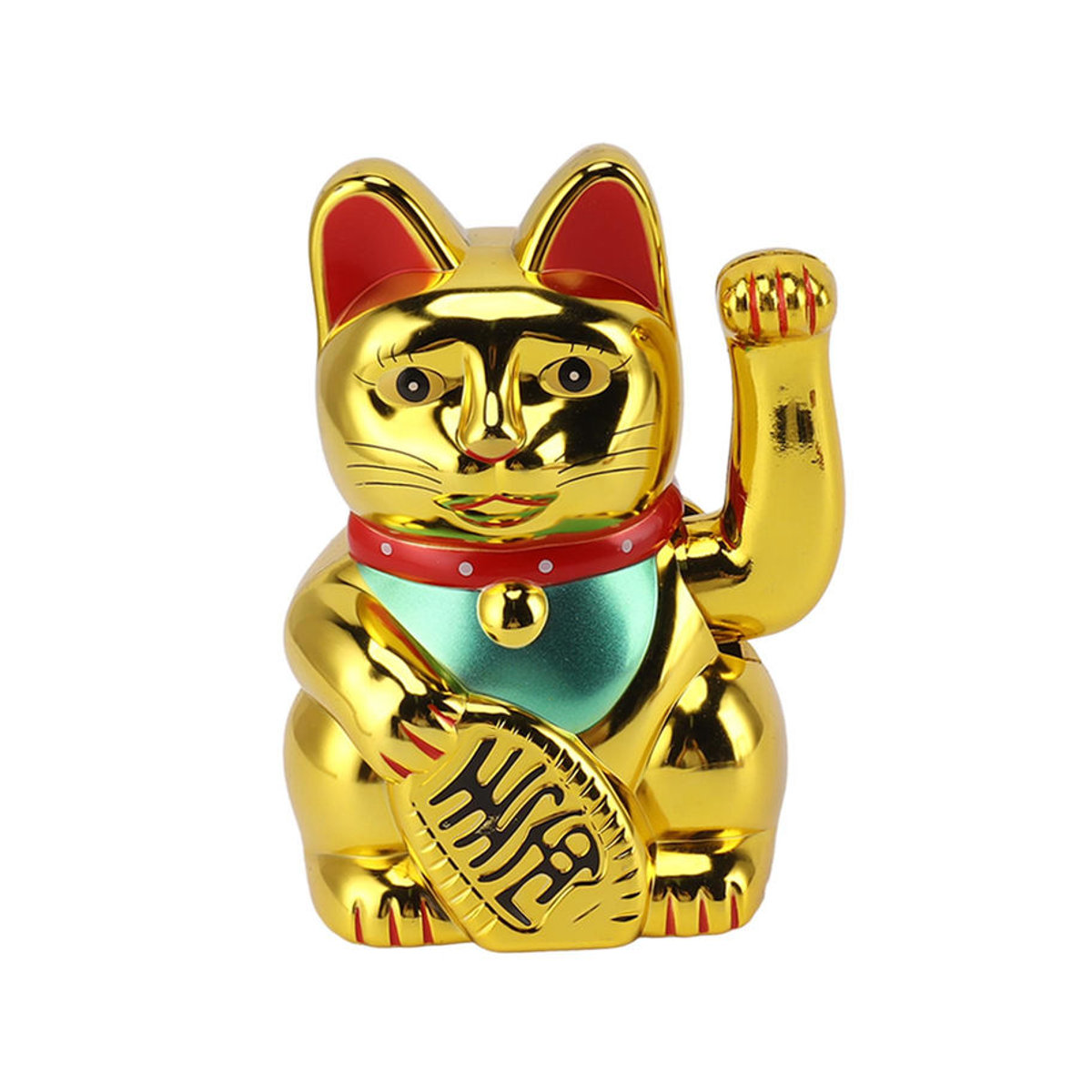 CosyHome Solar-Glückskatze mit winkendem Arm in Gold, Dekoration für Zuhause und Auto, Höhe: 12,7 cm - Bild 7