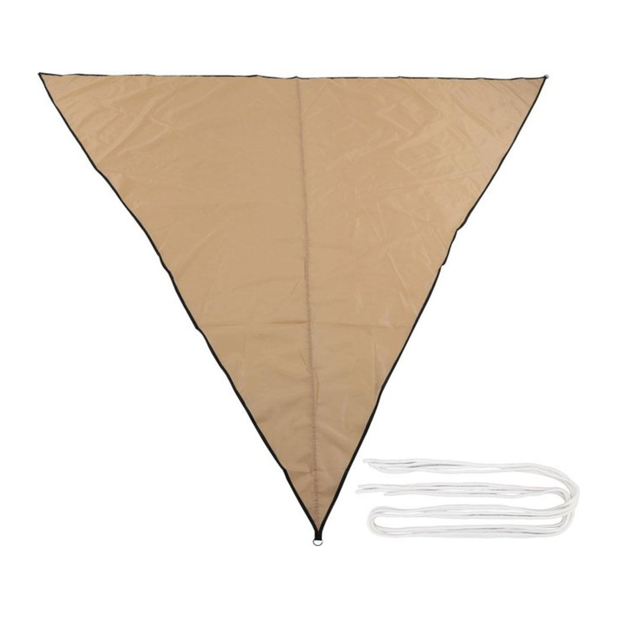 CosyHome Sonnensegel aus Oxford-Chiffon in Beige, faltbar und UV-beständig für Außenbereich und Pool - Bild 1