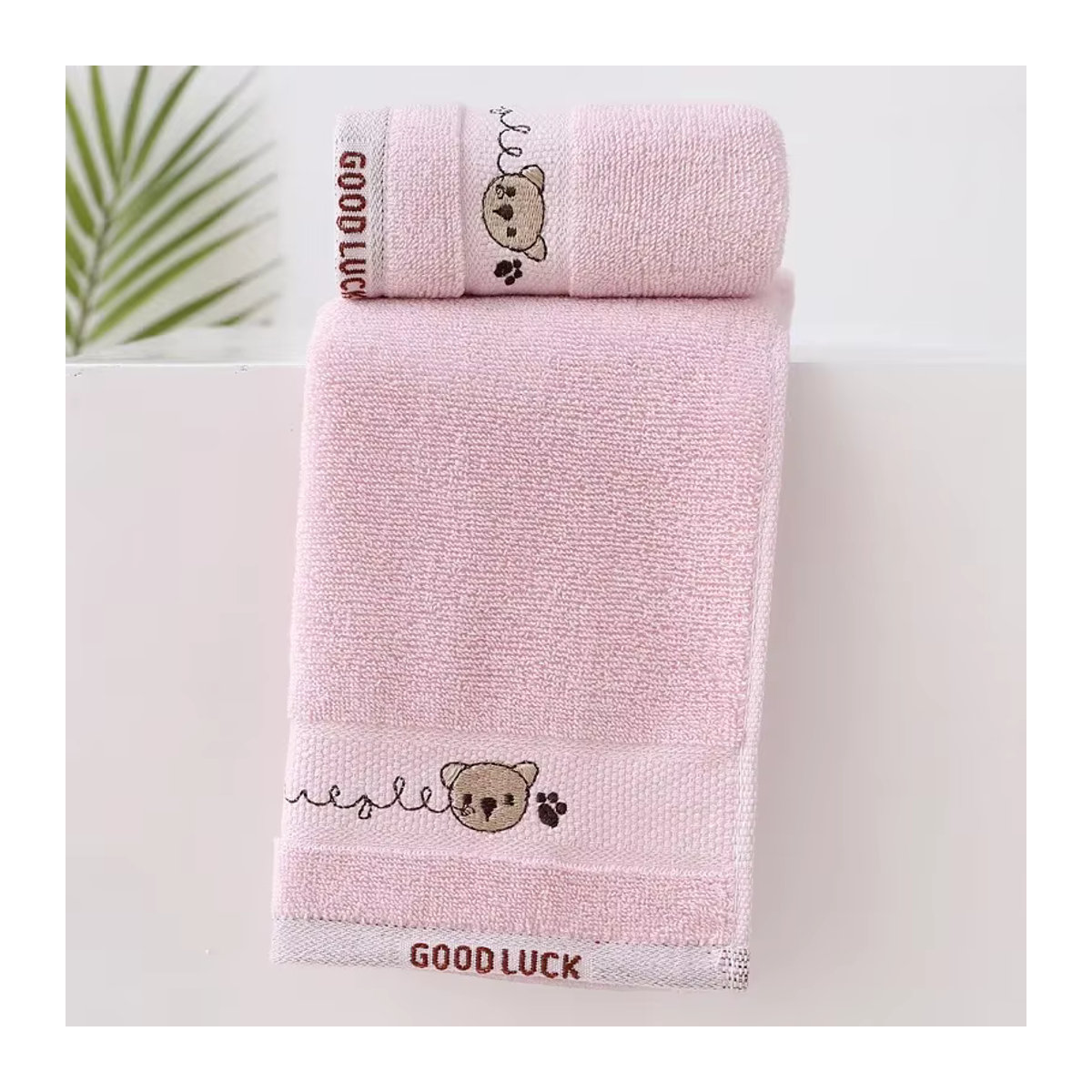 CottonFace Waschlappen für Babys und Neugeborene mit niedlichem Bär-Motiv, weich und saugfähig, mehrfarbig und weiß - Bild 5