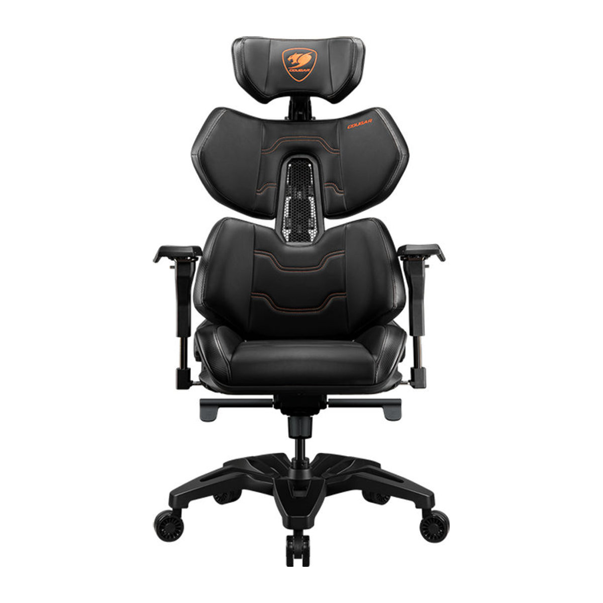Cougar CGR-TER Gaming-Stuhl in Schwarz aus Kunstleder und Kunststoff mit gepolstertem Sitz B/T/H: 66,5 x 75 x 135 cm - Bild 2