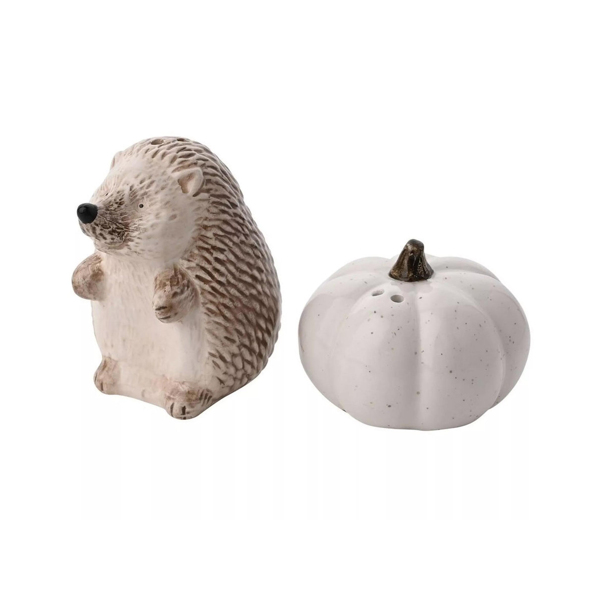 Country Living Keramik Salz- und Pfefferstreuer Set Igel in Weiß - Bild 1