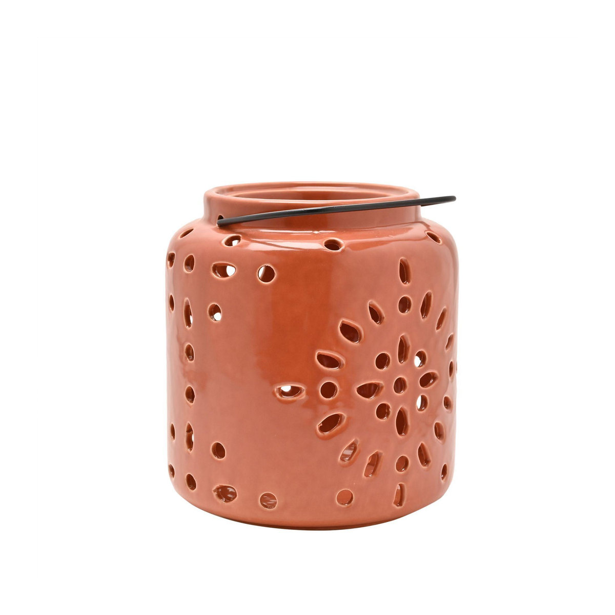 Country Living Keramiklaterne Terrakotta in Orange - Bild 2